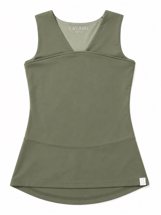 lalabu Tops - LALABU Olive V-Neck Sleeveless Tank Top